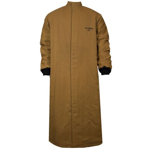 65 Cal / CAT 4 Long Coat in Multi-Layer NOMEX/ KEVLAR in Caramel Brown